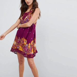 FREE PEOPLE Paisley Lightweight Mini Dress